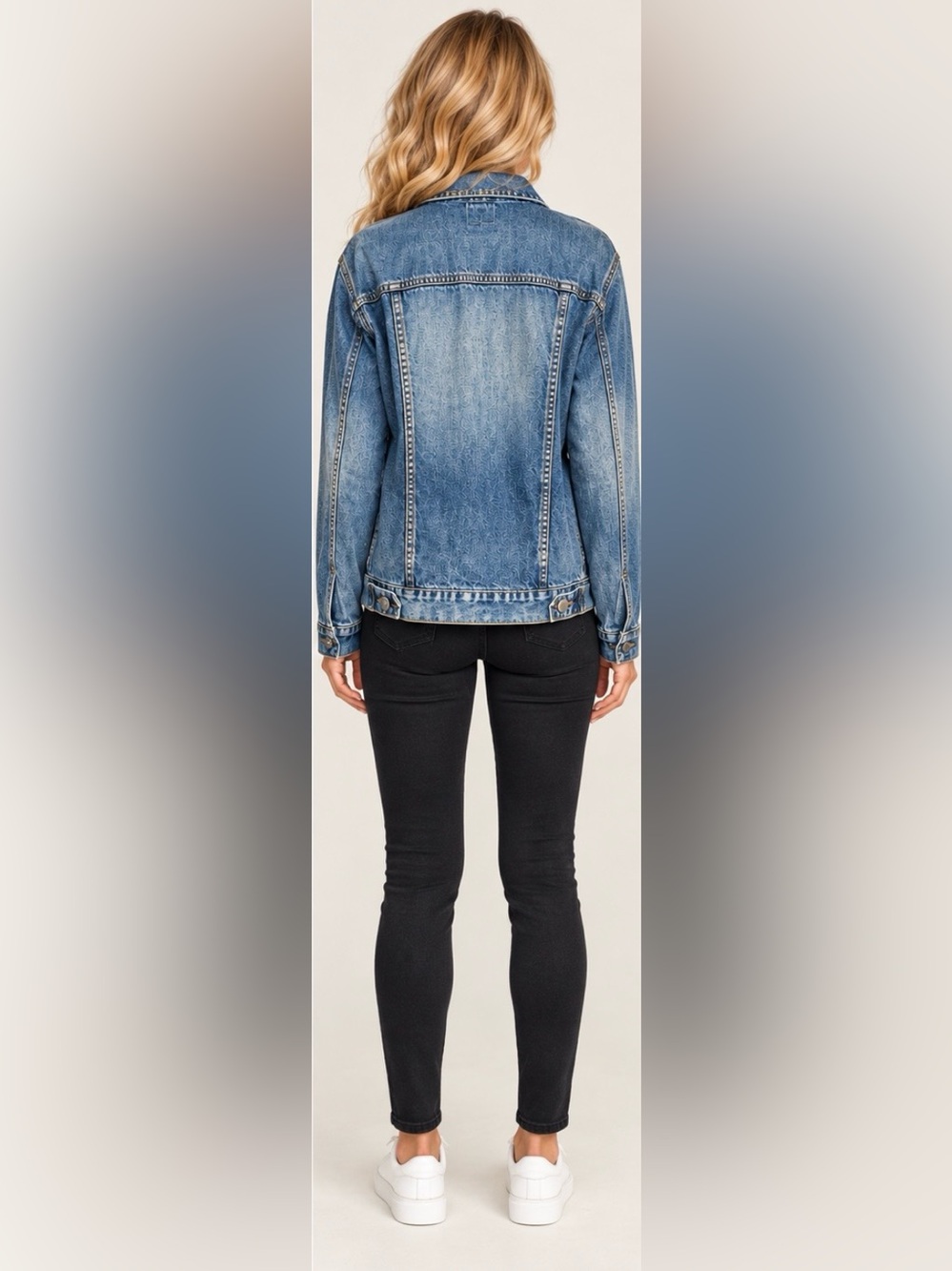 DENIM JACKET NWOT TK AXEL UNISEX Classic Unisex Style Blue Jean Jacket Oversized - Picture 3 of 5